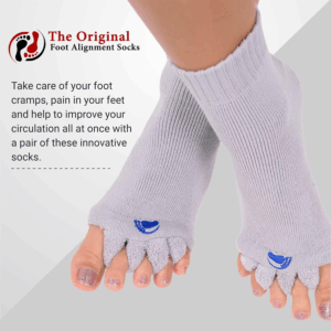 Foot Alignment Socks with Toe Separators for Men or Women